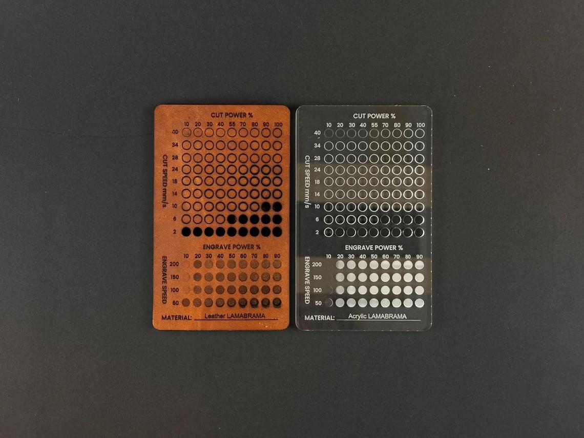 XTool Laser Test Pack